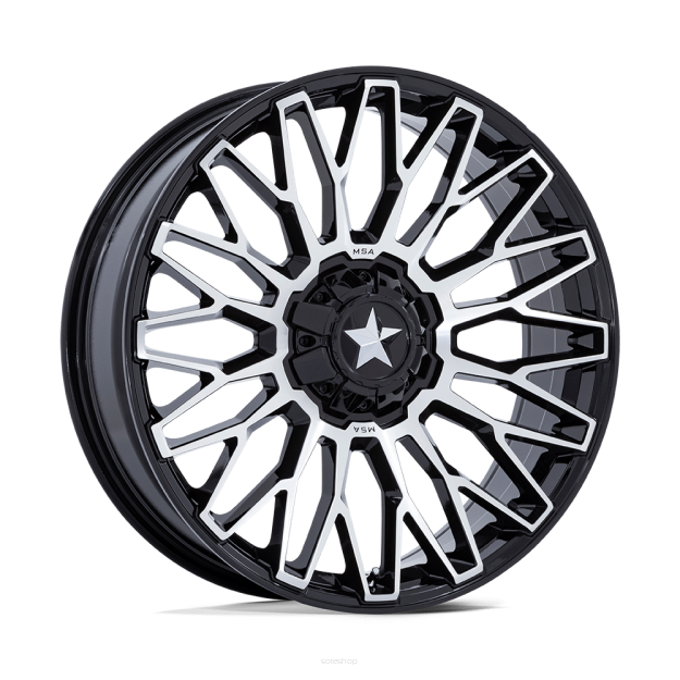 Felga aluminiowa M50 CLUBBER Gloss Black Machined MSA