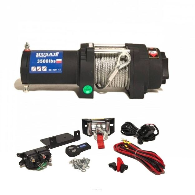 Wyciągarka elektryczna ATV Husar Winch BST S 3500lb 12V 1,6 T