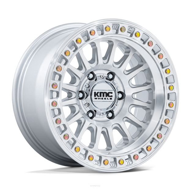 Felga aluminiowa KM552 IMS Gloss Silver W/ Machined Face KMC