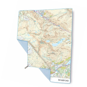 Ręcznik szybkoschnący LIFEVENTURE 150x90 SoftFibre - Mapa Snowdon
