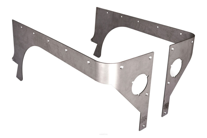 Narożniki ochronne wycięte tylne aluminiowe POISON SPYDER - Jeep Wrangler TJ