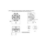Lampa robocza 12x LED kwadrat z włącznikiem - 2