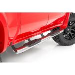 Progi, stopnie boczne srebrne Rough Country Oval Nerf Steps Crew Cab - 3