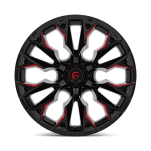 Felga aluminiowa D823 FLAME Gloss Black Milled W/ Candy Red FUEL - 2