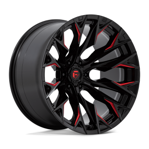 Felga aluminiowa D823 FLAME Gloss Black Milled W/ Candy Red FUEL
