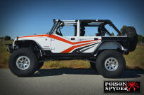 Błotniki nadkola tylne Crusher czarne POISON SPYDER - Jeep Wrangler JK - 2