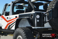 Błotniki nadkola tylne Crusher czarne POISON SPYDER - Jeep Wrangler JK - 4