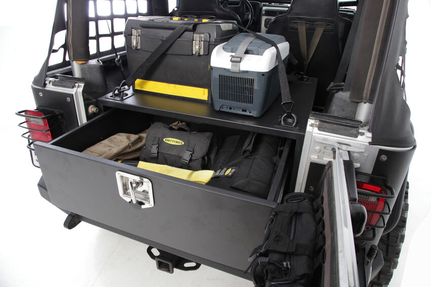 Zabudowa bagażnika szuflada Smittybilt - Jeep Wrangler JK