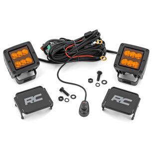 Lampy LED 2" kwadratowe amber spot Rough Country