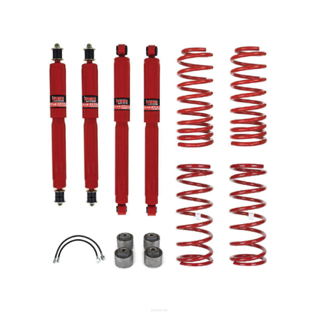 Zestaw zawieszenia podnoszący +50mm z amortyzatorami o przedłużonym skoku Pedders