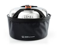 Zestaw naczyń turystycznych z patelnią 18 elementów GSI GLACIER STAINLESS CAMPER - 4