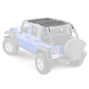 ShadeMaker Mesh Bimini Top Plus Czarny MasterTop