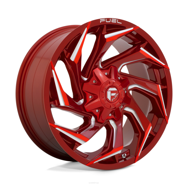 Felga aluminiowa D754 REACTION Candy Red Milled FUEL