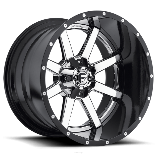 Felga aluminiowa D260 MAVERICK Chrome Plated Gloss Black Lip FUEL