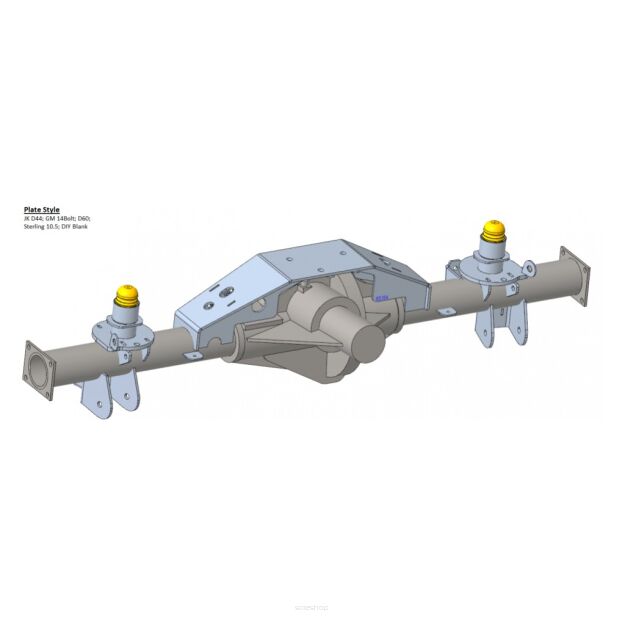 Wzmocnienie mostu tył Dana 44 JK z relokacją mocowań zawieszenia do Jeep WJ