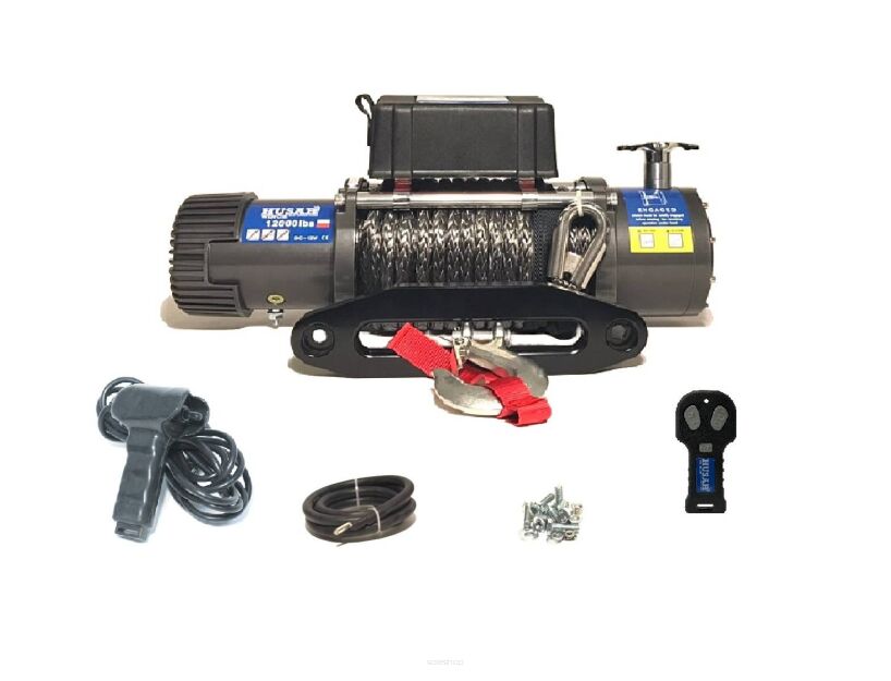 WYCIĄGARKA ELEKTRYCZNA HUSAR WINCH 12000 LBS 24V LINA SYNTETYCZNA