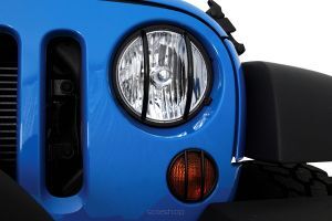 Osłony reflektorów przednich czarne Smittybilt - Jeep Wrangler JK