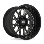Felga aluminiowa XD849 GRENADE II Gloss Black Milled XD SERIES - 3
