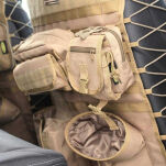 Pokrowce na oparcie foteli uniwersalne przód coyote tan Smittybilt G.E.A.R. - 4