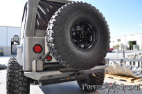 Zderzak tylny Rock Brawler z mocowaniem koła stalowy POISON SPYDER - Jeep Wrangler TJ - 5