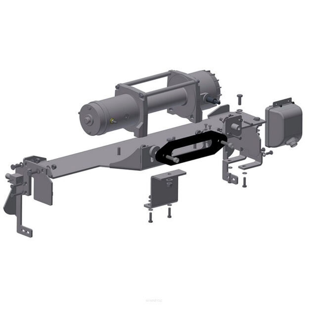 Wyciągarka Alpha 9.9 z zestawem montażowym Horntools - VW Amarok 10-on