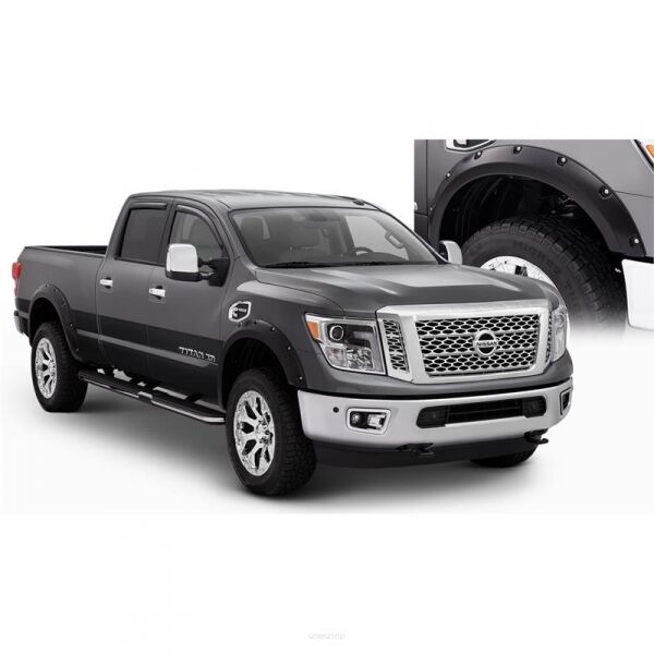 Poszerzenia Nadkoli Przód i Tył Pocket Style Bushwacker - Nissan Titan XD 16-19