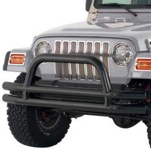 Wkładki grilla chromowane Aluminiowe Smittybilt - Jeep Wrangler TJ