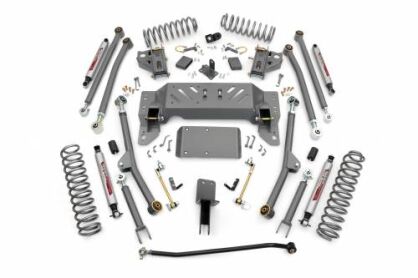4" Long Arm Rough Country Lift Kit zawieszenie - Jeep Cherokee ZJ