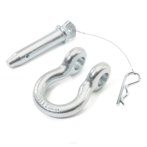 Szekla z zawleczką silver Smittybilt D-ring 3/4