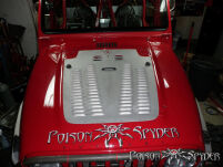 Nawiew wentylacyjny maski czarny POISON SPYDER - Jeep Wrangler TJ 97-02 - 4