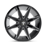 Felga aluminiowa S109 PUSH Gloss Black Milled DUB - 3