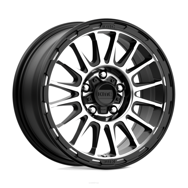 Felga aluminiowa KM542 IMPACT Satin Black Machined KMC
