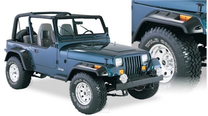 Poszerzenia nadkoli BUSHWACKER Cut-Out - Jeep Wrangler YJ