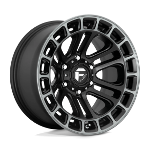 Felga aluminiowa D720 Heater Matte Black Double Dark Tint Machined Fuel