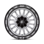 Felga aluminiowa D798 ARC Silver Brushed Face W/ Milled Black Lip FUEL - 2