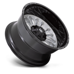 Felga aluminiowa D798 ARC Silver Brushed Face W/ Milled Black Lip FUEL - 3