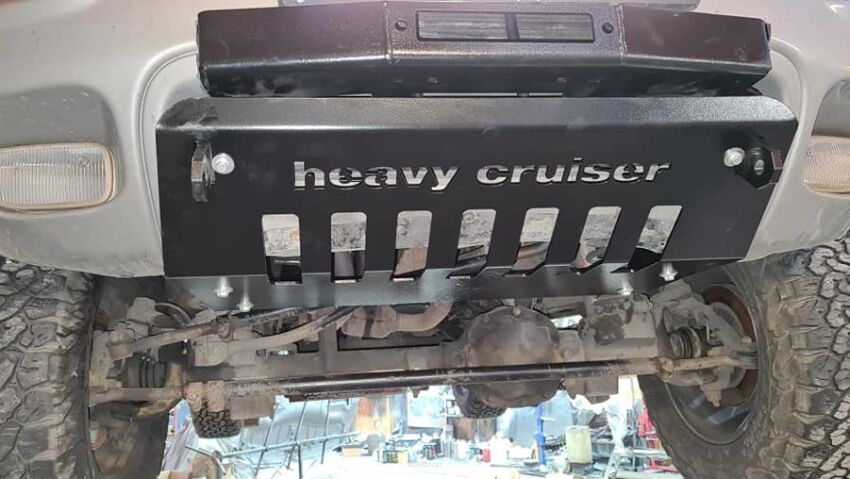 Jeep Grand Cherokee WJ / WG 1998-2004 płyta montażowa wyciągarki poszerzona z osłoną czołową