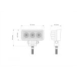 Lampa robocza LED 3xLED flood - 2