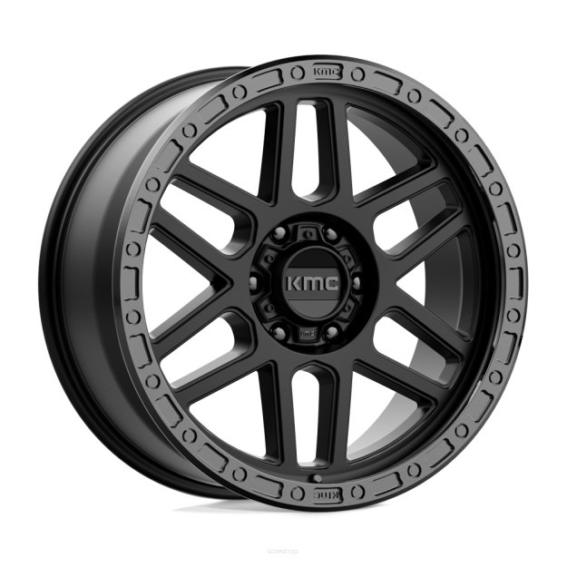 Felga aluminiowa KM544 MESA Satin Black W/ Gloss Black Lip KMC