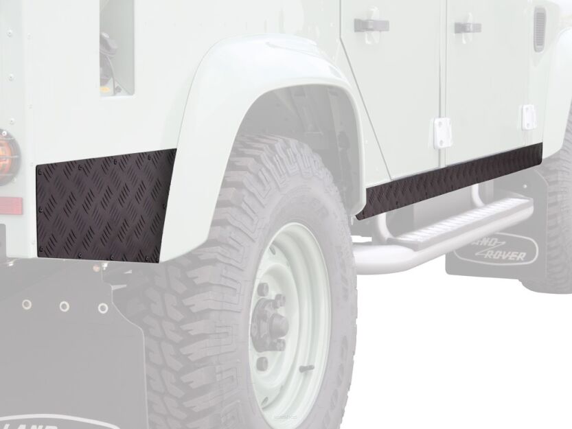 Land Rover Defender 110 (1983-2016) Sill Protector / Black - by Front Runner