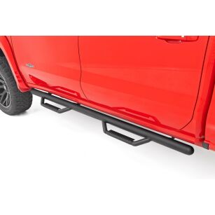 Progi, stopnie boczne czarne Rough Country Nerf Steps