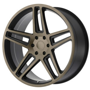 Felga aluminiowa 9,5x20" 6x139,7 ET15 Matte Black z brązowym wykończeniem frontu Safari Black Rhino - Toyota Tacoma 16-on