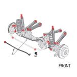 Kompletny zestaw poliuretanowych tulei zawieszenia OFD - 4