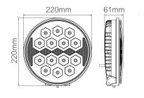 Reflektor drogowy LED + pozycja LED BAT 12/24V - 7