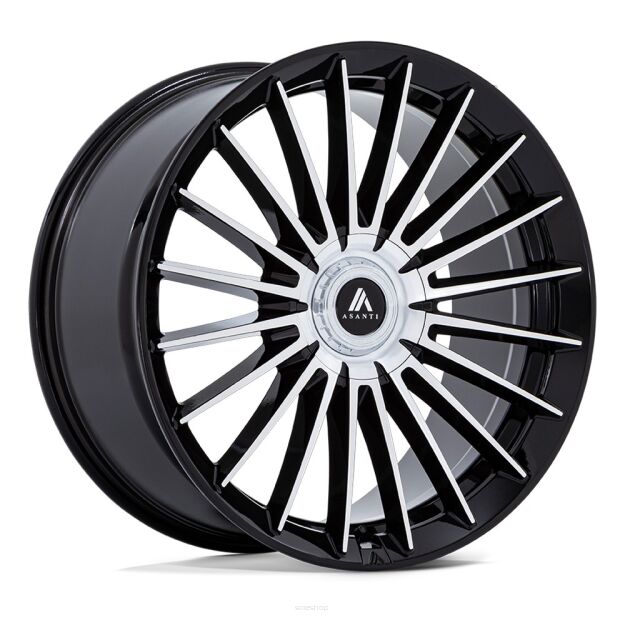 Felga aluminiowa AB048 VICEROY Gloss Black W/ Machined Face ASANTI