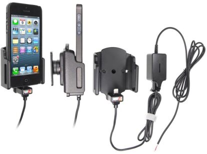 Uchwyt aktywny do instalacji na stałe do Apple iPhone 5, iPhone 5C & iPhone 5S & iPhone SE w futerale