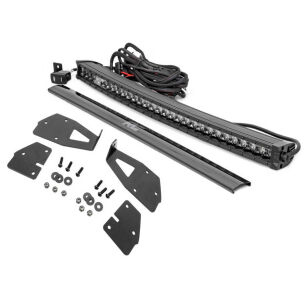 Listwa LED 30" pojedyncza zakrzywiona white DRL spot do grilla przód Rough Country Black Series