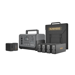 Stacja zasilania o dużej mocy 1200W / 1296Wh z panelem solarnym 100W