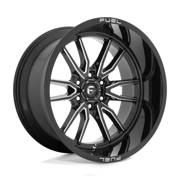 Felga aluminiowa D761 CLASH Gloss Black Milled FUEL