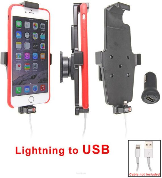 Uchwyt do Apple iPhone 6 Plus w futerale z możliwością wpięcia kabla lightning USB